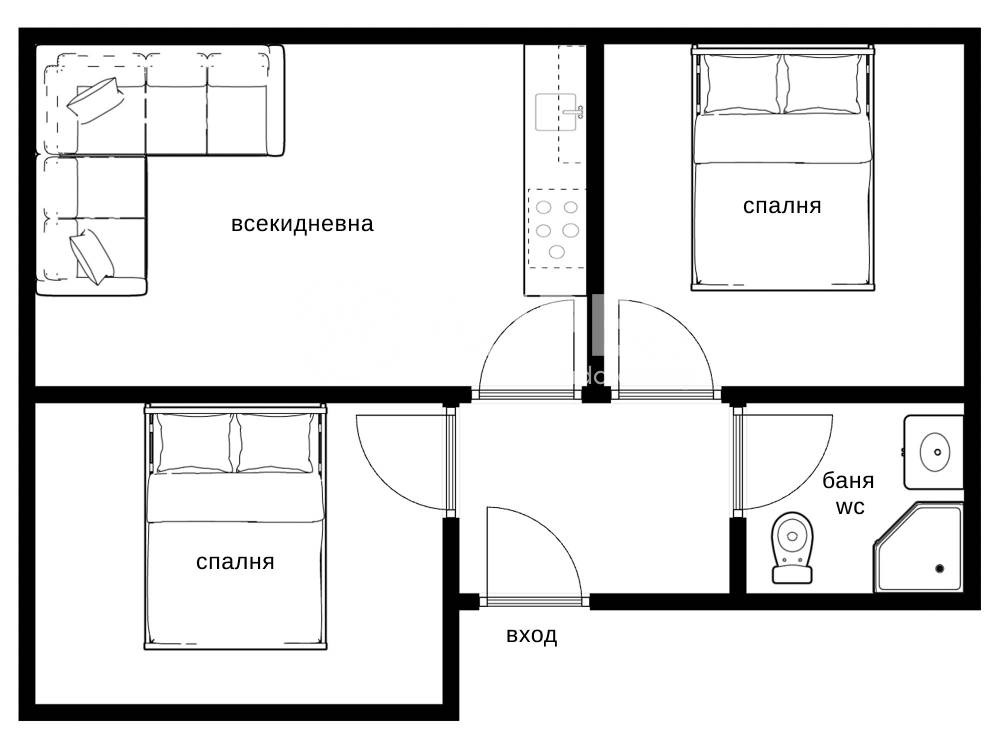 Продава 2-СТАЕН, гр. София, Хиподрума, снимка 4 - Апартаменти - 53960206