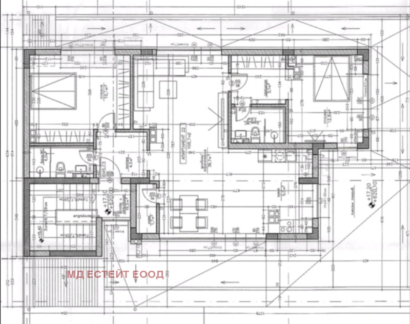 Продава 3-СТАЕН в град София, Студентски град - 134 кв.м / 268 000 € » 524 162.44 лв., МД ЕСТЕЙТ ЕООД