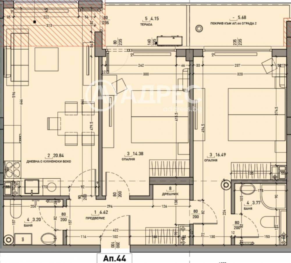 Продава 3-СТАЕН, гр. София, Малинова долина, снимка 4 - Апартаменти - 54123104