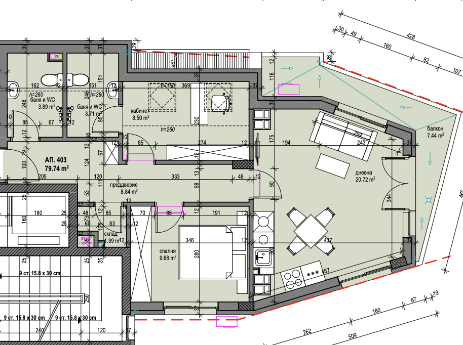 Продава 3-СТАЕН, гр. София, Манастирски ливади, снимка 4 - Апартаменти - 55462740