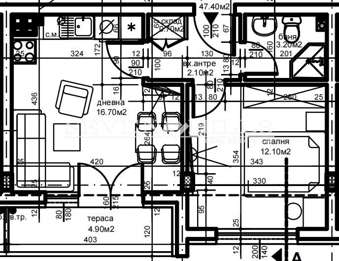 Te koop  1 slaapkamer Plovdiv , Christo Smirnenski , 53 m² | 95520814 - afbeelding [5]