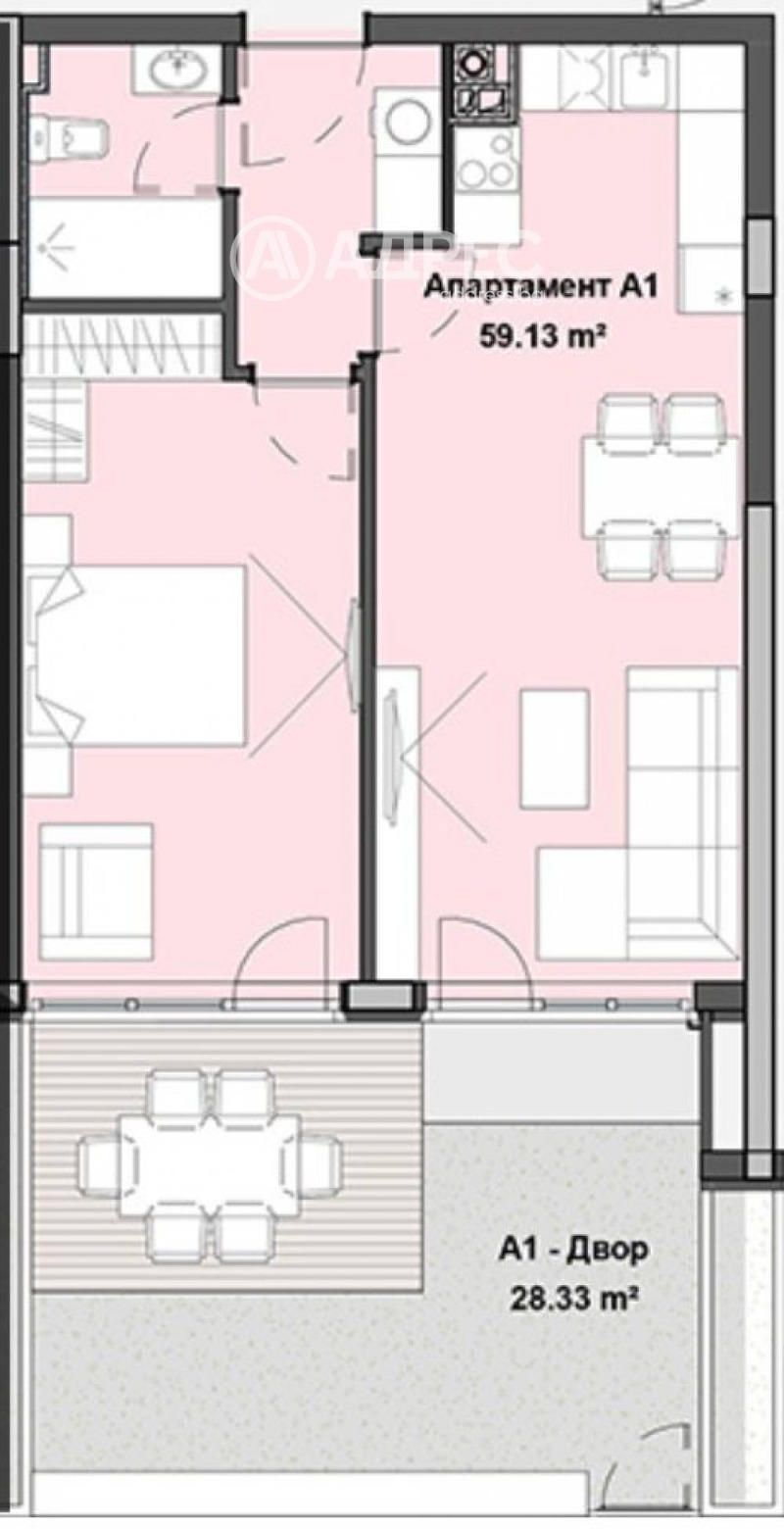 Eladó  1 hálószoba Sofia , Krastova vada , 68 négyzetméter | 47938259 - kép [4]