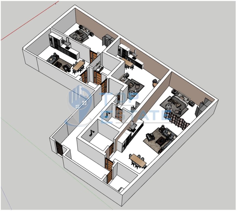 Продава 4-СТАЕН, гр. Велико Търново, Бузлуджа, снимка 3 - Aпартаменти - 48188513