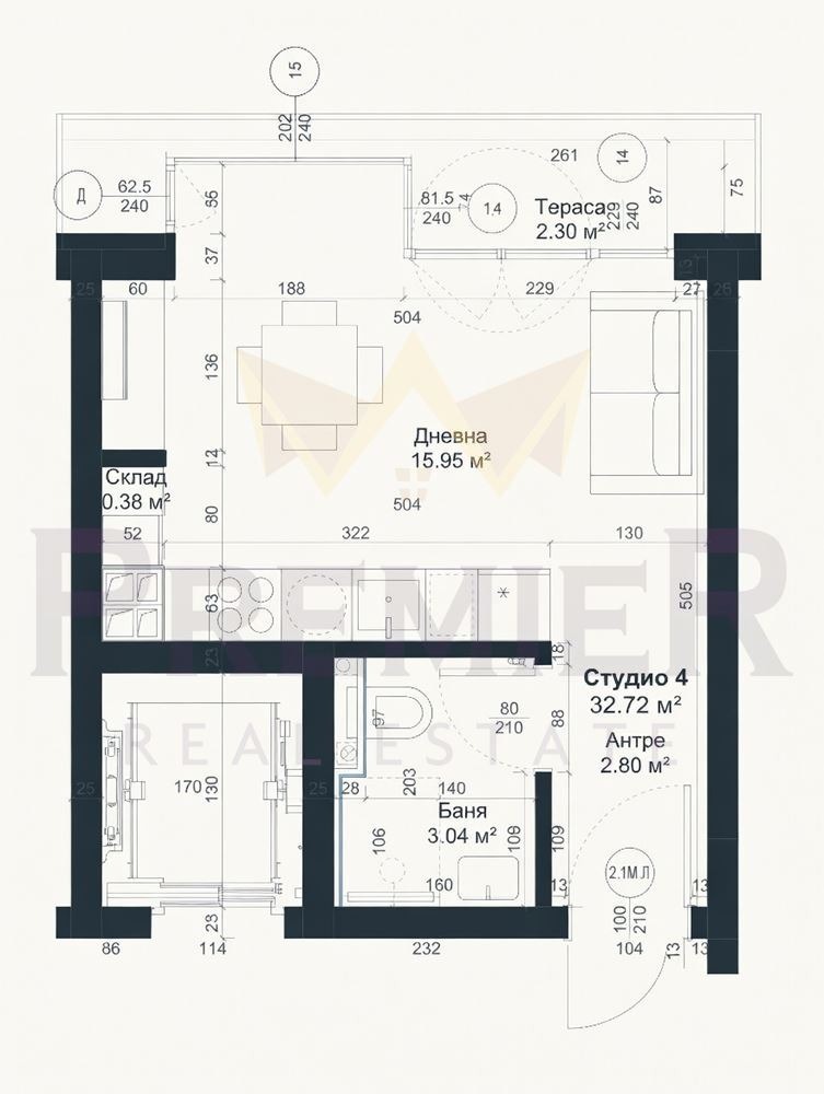Продава 1-СТАЕН, гр. Варна, Трошево, снимка 3 - Апартаменти - 54023784
