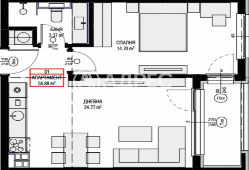Продава 2-СТАЕН, гр. София, Овча купел 2, снимка 3 - Апартаменти - 53121929