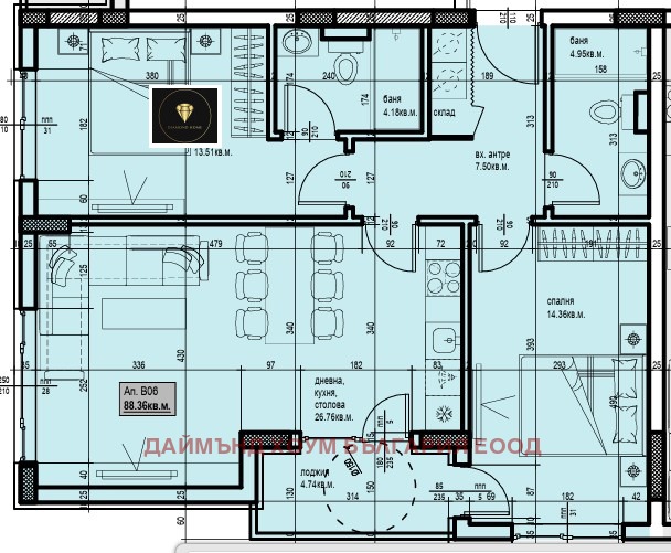 Продава 3-СТАЕН, гр. Пловдив, Христо Смирненски, снимка 2 - Апартаменти - 54038848