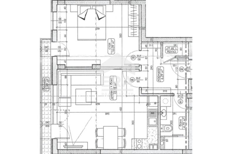 Продаја  1 спаваћа соба Софија , Лјулин 6 , 76 м2 | 71059011 - слика [5]