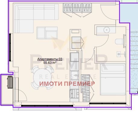 Продава  2-стаен град Варна , Център , 72 кв.м | 79564512 - изображение [2]