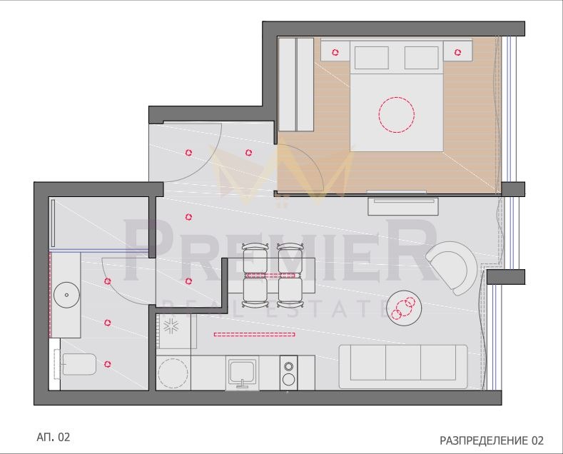 In vendita  1 camera da letto Varna , Zimno kino Trakiia , 51 mq | 68352943 - Immagine [14]