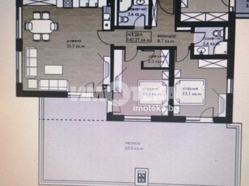 Продаја  2 спаваће собе Софија , Дружба 2 , 190 м2 | 39261277 - слика [3]