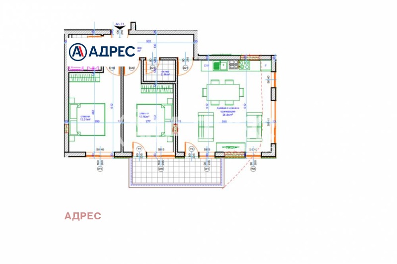 Te koop  2 slaapkamers Varna , Vazrazjdane 1 , 96 m² | 57058032 - afbeelding [8]