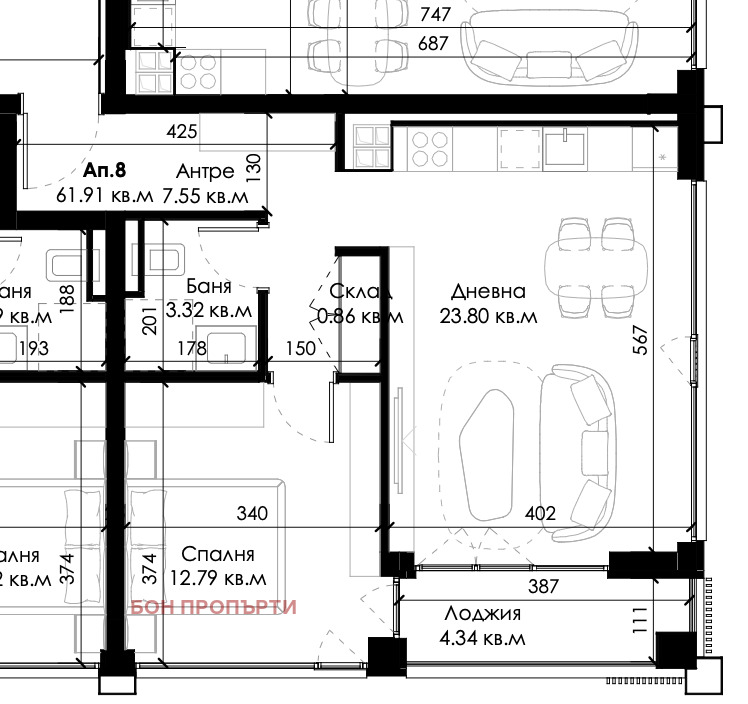 Te koop  1 slaapkamer Sofia , Ovtsja kupel 2 , 76 m² | 29380630 - afbeelding [3]