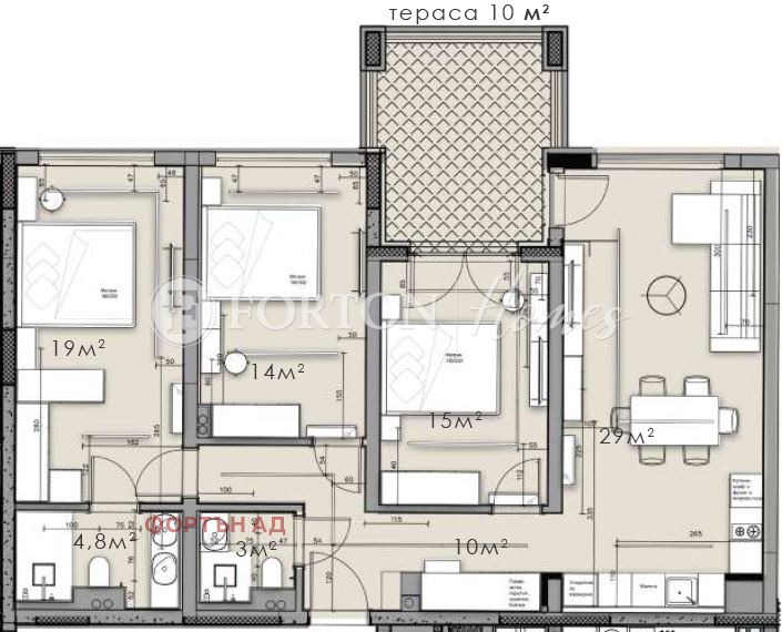Продава 4-СТАЕН, гр. София, Кръстова вада, снимка 4 - Апартаменти - 55100051