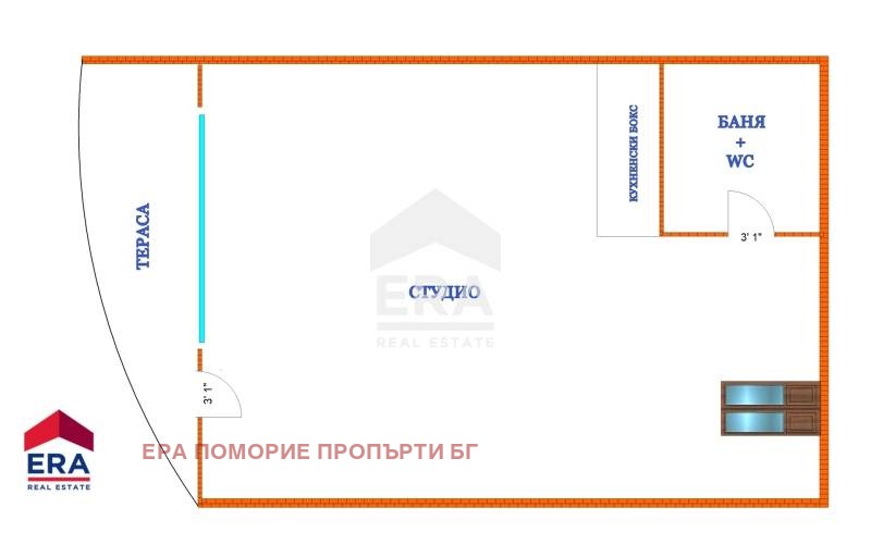 Продава 1-СТАЕН, гр. Поморие, област Бургас, снимка 14 - Апартаменти - 55230758