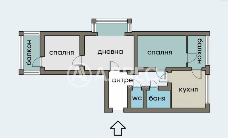 Продава 3-СТАЕН, гр. София, Хиподрума, снимка 2 - Апартаменти - 53228695