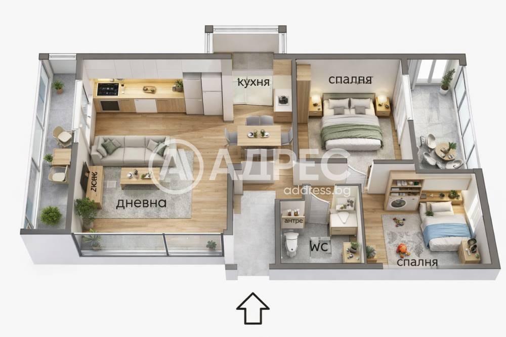Продава 3-СТАЕН, гр. София, Хиподрума, снимка 4 - Апартаменти - 53228695