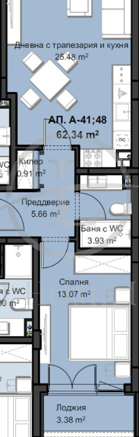 Na sprzedaż  1 sypialnia Plowdiw , Christo Smirnenski , 74 mkw | 71310079 - obraz [5]