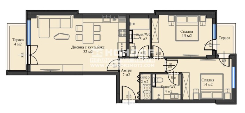 Продава 3-СТАЕН, гр. Пловдив, Въстанически, снимка 4 - Aпартаменти - 47818125