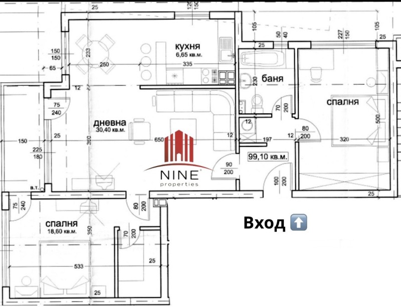In vendita  2 camere da letto Sofia , Manastirski livadi , 113 mq | 44031193 - Immagine [17]