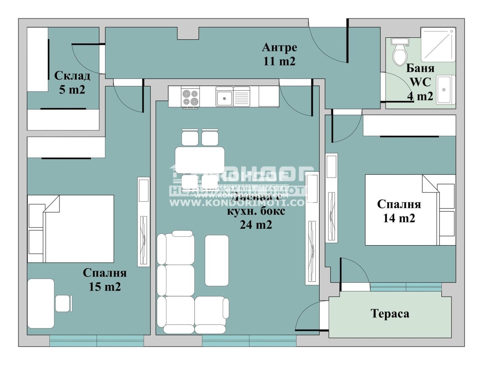 Продава 3-СТАЕН, гр. Пловдив, Тракия, снимка 3 - Апартаменти - 53708612