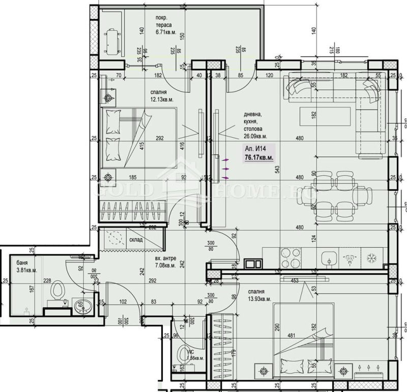 Продава 3-СТАЕН, гр. Пловдив, Остромила, снимка 1 - Aпартаменти - 49359389