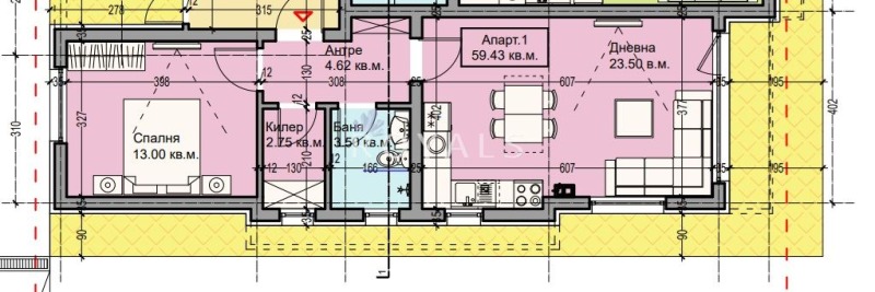 En venta  1 dormitorio Varna , Galata , 72 metros cuadrados | 15498451 - imagen [4]