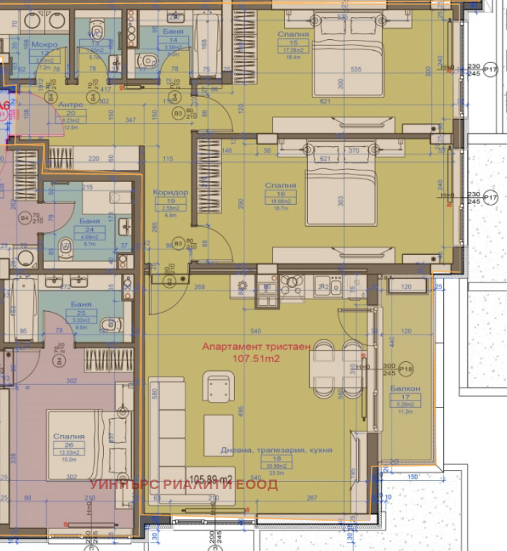 Продава 3-СТАЕН, гр. София, м-т Гърдова глава, снимка 3 - Апартаменти - 54213420