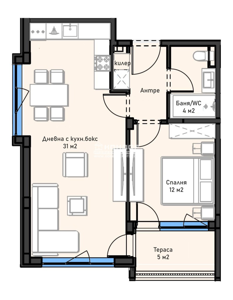 Продава 2-СТАЕН, гр. Пловдив, Остромила, снимка 6 - Апартаменти - 52936033