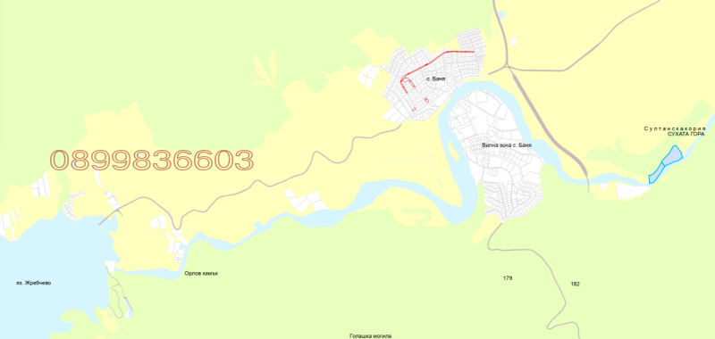 Продава ПАРЦЕЛ, с. Баня, област Сливен, снимка 3 - Парцели - 52785739