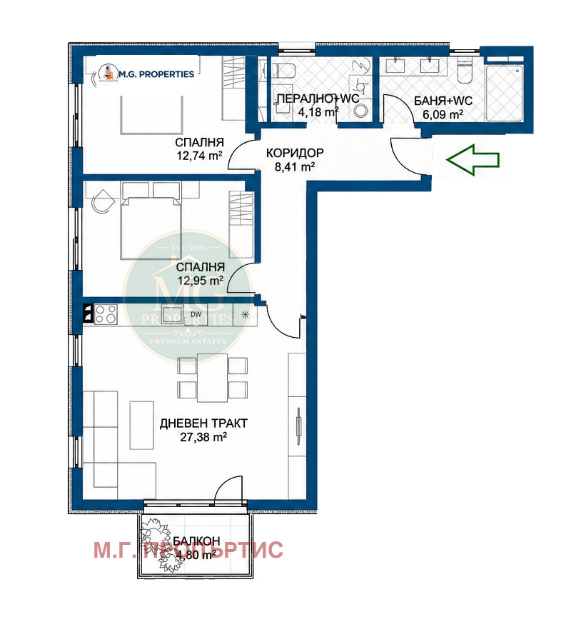 Продава 3-СТАЕН, гр. Варна, Бриз, снимка 5 - Апартаменти - 56360539