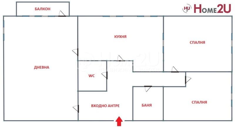 Продава 3-СТАЕН, гр. София, Красно село, снимка 2 - Aпартаменти - 48694140