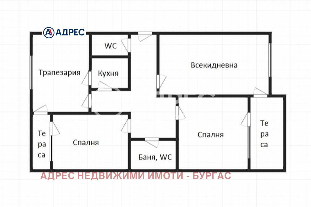 Продава 3-СТАЕН, гр. Бургас, Изгрев, снимка 4 - Апартаменти - 54029575