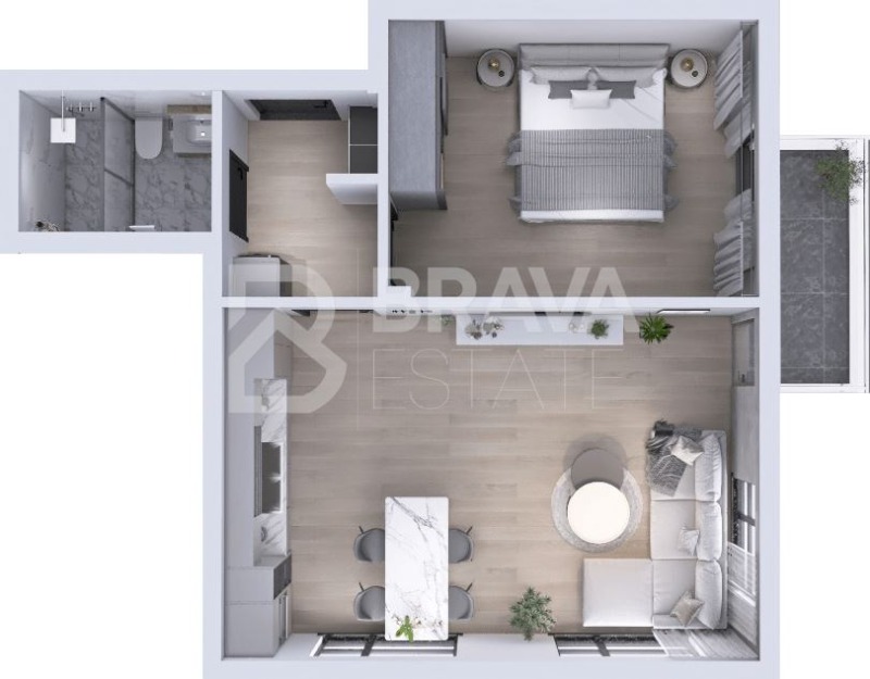 Til salgs  1 soverom Plovdiv , Ostromila , 75 kvm | 88664342 - bilde [11]