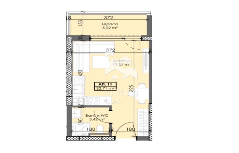 Продава 1-СТАЕН, гр. Пловдив, Тракия, снимка 2 - Aпартаменти - 47225972