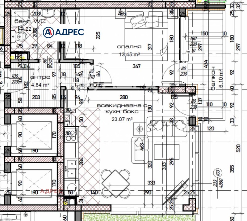 De vânzare  1 dormitor Varna , Mladost 1 , 76 mp | 22939108