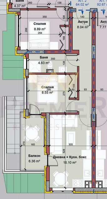 Продава  2-стаен град Варна , Виница , 64 кв.м | 32044404 - изображение [3]