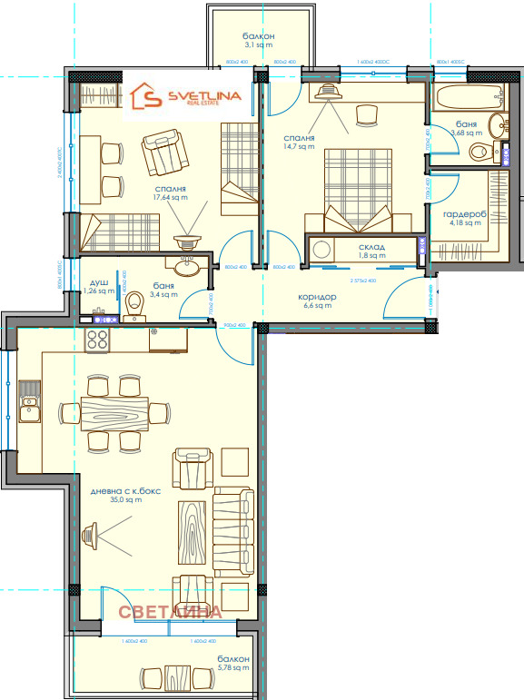Продава  3-стаен град София , Витоша , 131 кв.м | 82612683 - изображение [11]