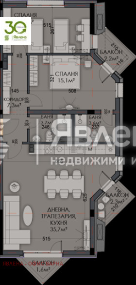 Продава 3-СТАЕН, гр. Варна, Виница, снимка 10 - Aпартаменти - 47380672