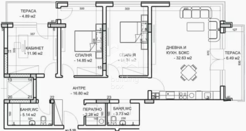 En venta  3 dormitorios Plovdiv , Mladezhki Jalm , 151 metros cuadrados | 41494875