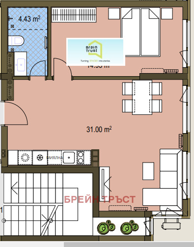 Продава 2-СТАЕН, гр. София, Банишора, снимка 3 - Aпартаменти - 48308069