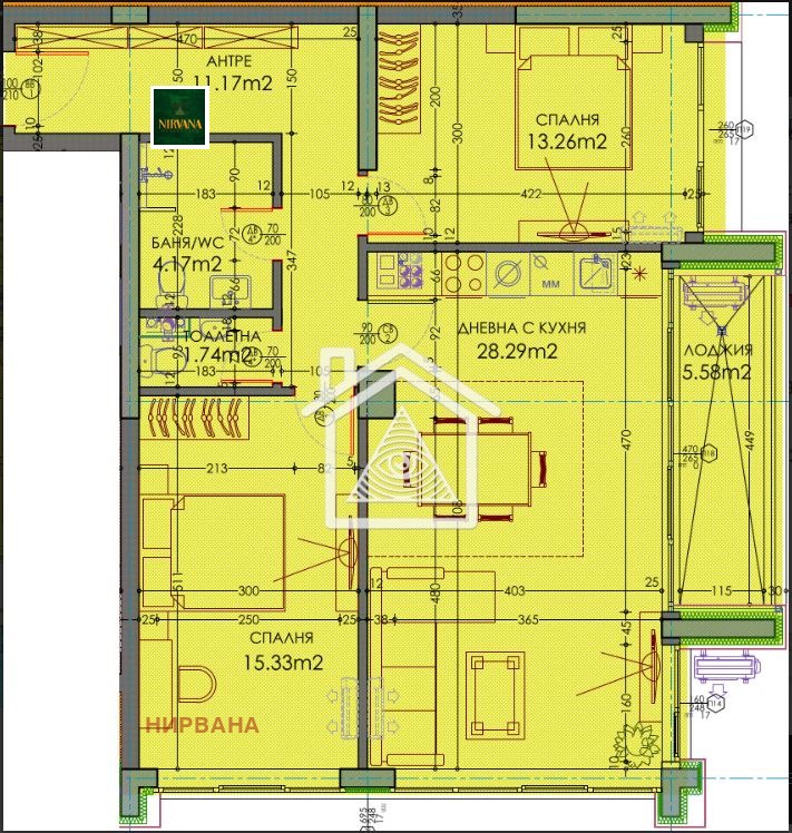 Eladó  2 hálószobás Plovdiv , Trakija , 117 négyzetméter | 71915435