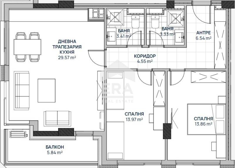 Продава 3-СТАЕН, гр. София, Люлин 2, снимка 3 - Aпартаменти - 48676855