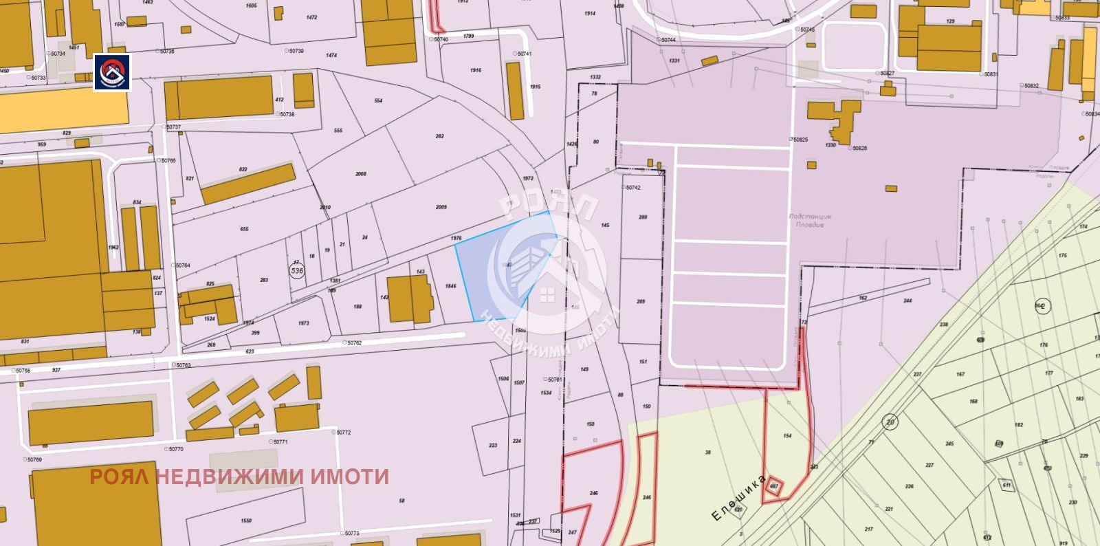 Продава ПАРЦЕЛ, гр. Пловдив, Индустриална зона - Юг, снимка 2 - Парцели - 55712397