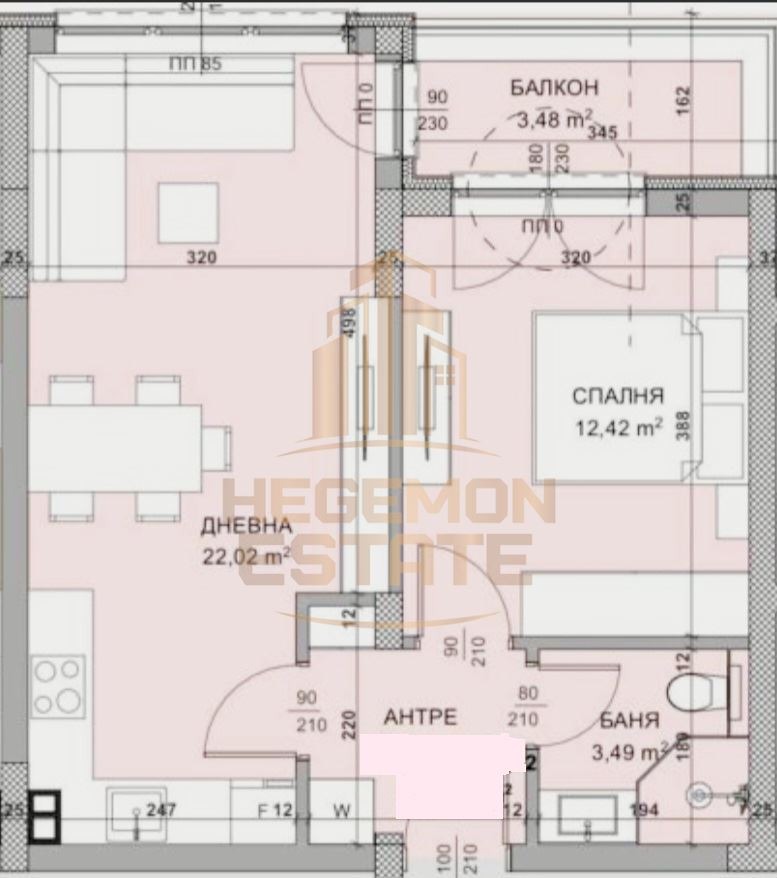 Продава 2-СТАЕН, гр. Варна, Кайсиева градина, снимка 3 - Апартаменти - 53108604