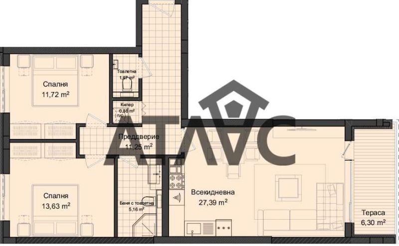 Na sprzedaż  2 sypialnie Plowdiw , Gagarin , 112 mkw | 30031275