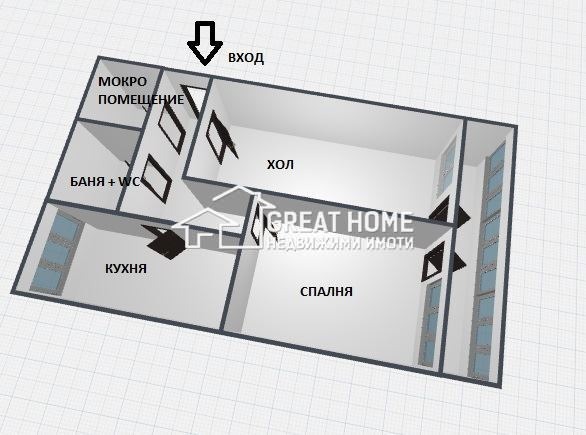 Продава 3-СТАЕН, гр. Търговище, Запад 3, снимка 6 - Апартаменти - 53045261