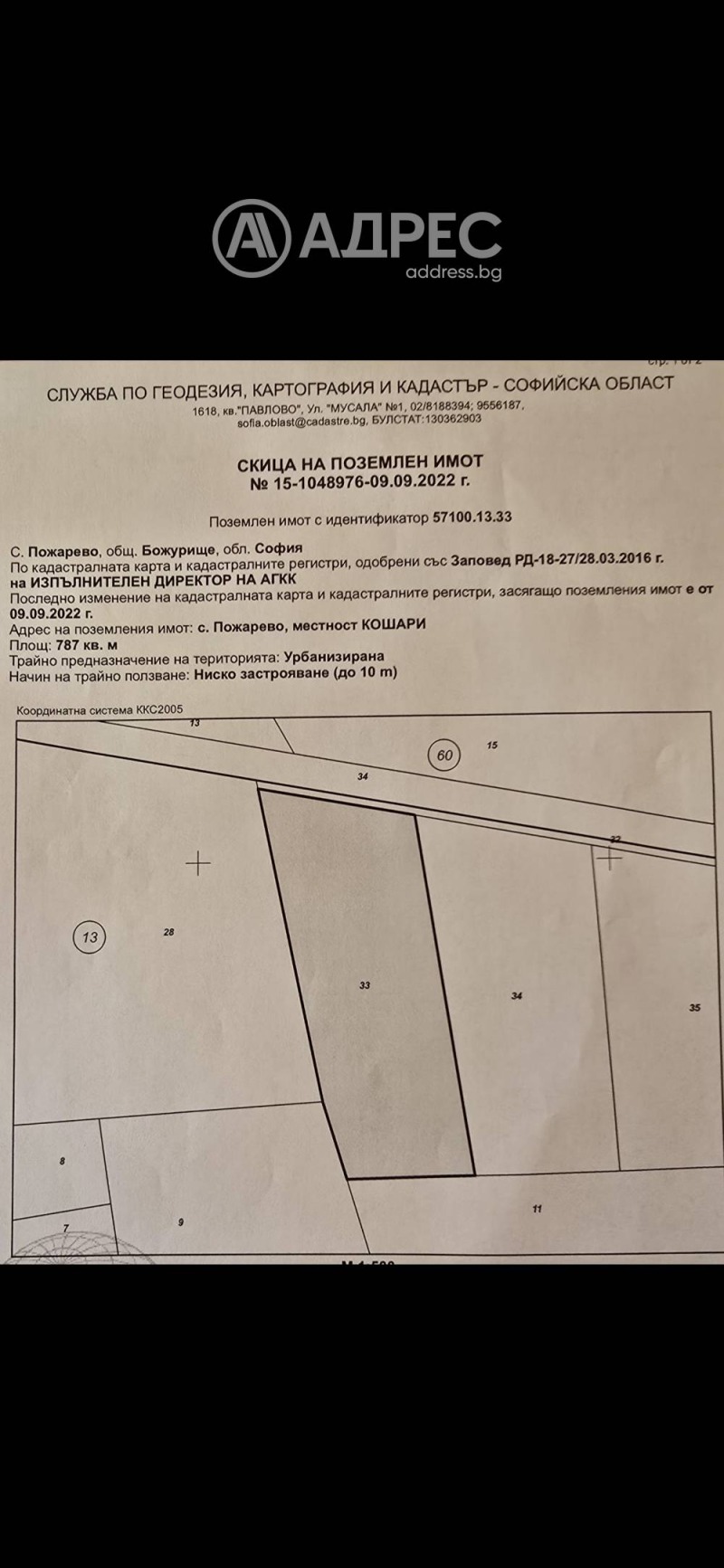 Na prodej  Spiknutí oblast Sofia , Požarevo , 787 m2 | 97876872