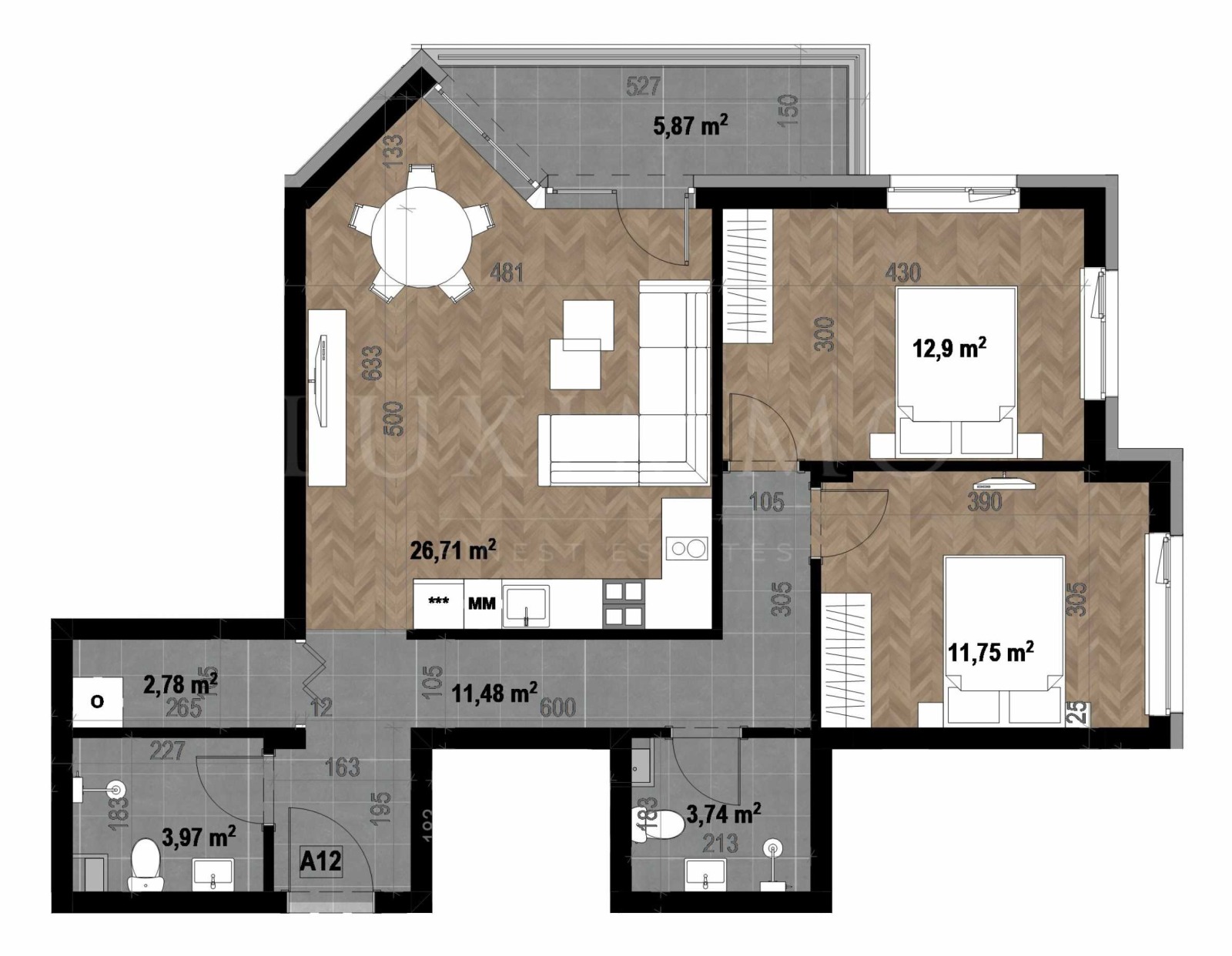 Продава 3-СТАЕН, гр. София, Кръстова вада, снимка 3 - Апартаменти - 55358873