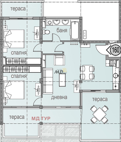 Продава 3-СТАЕН, гр. Свети Влас, област Бургас, снимка 2 - Апартаменти - 54300997