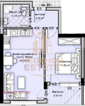 1 slaapkamer Kajsieva gradina, Varna